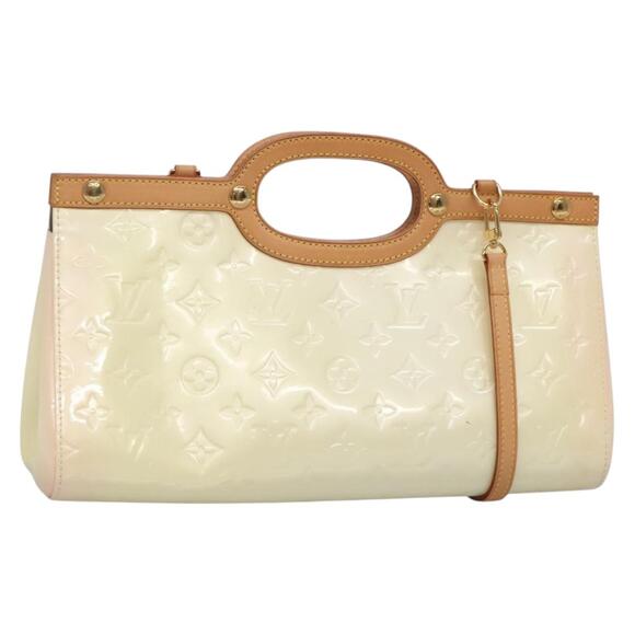 LOUIS VUITTON Monogram Vernis Roxbury Drive Hand Bag Perle M91374 - Picture 1 of 16